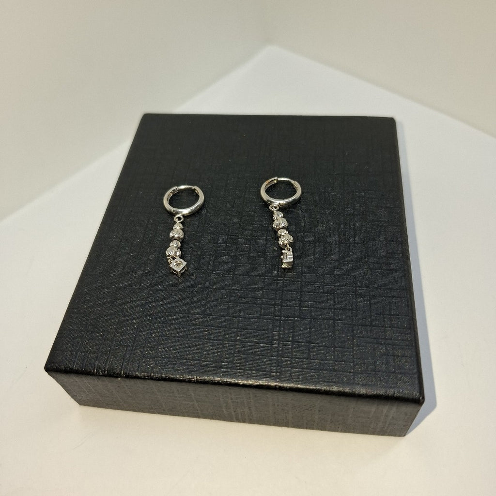 ARRACADAS PAR ORO BLANCO 14 K 2,90 GRMS (SEMINUEVO)