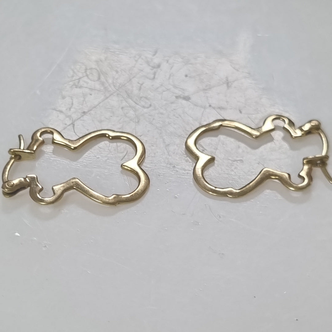 ARRACADAS PAR ORO 14 K 2.5 GRMS (SEMINUEVO)