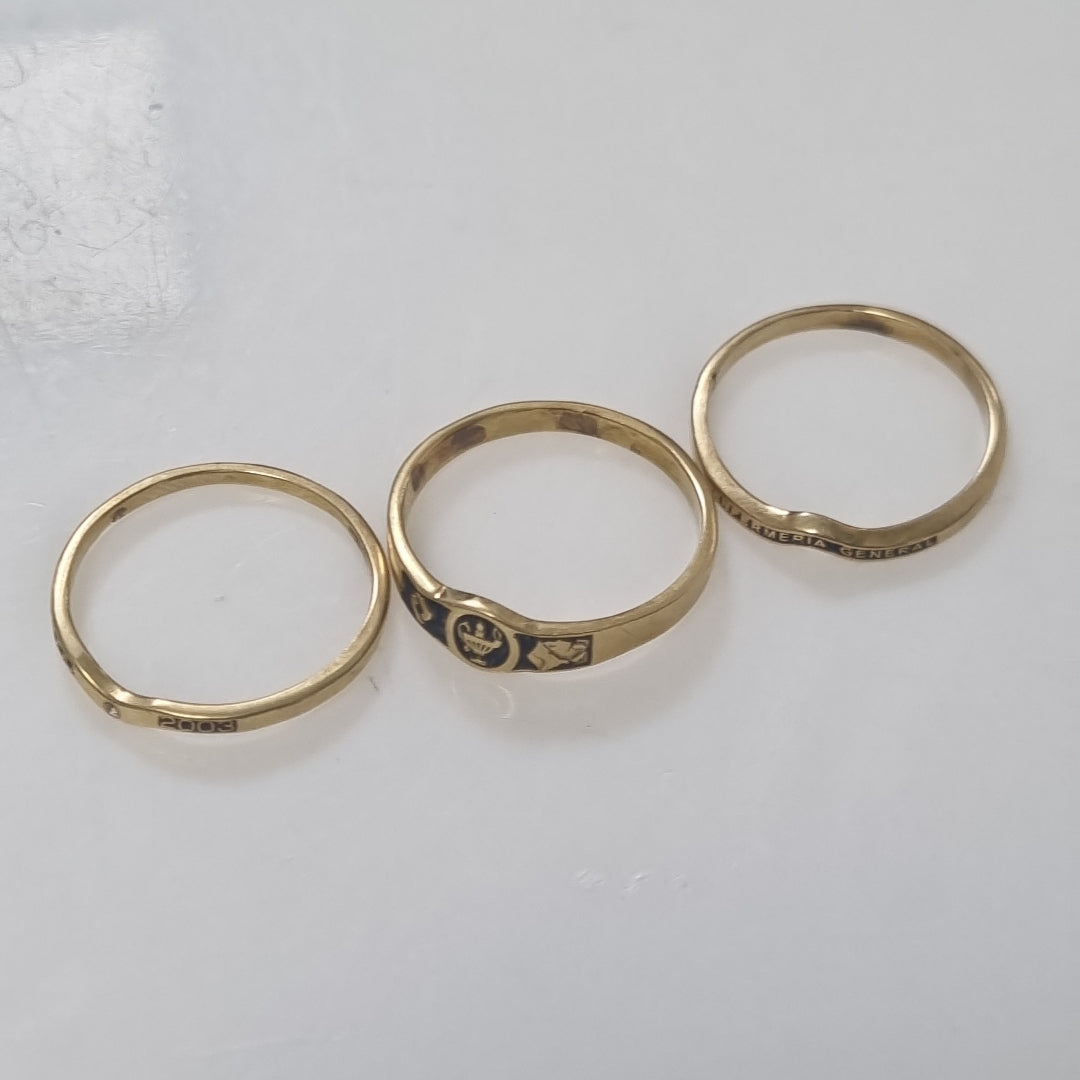 ANILLO DE GRADUACIÓN ORO 14 K 5.5 GRMS (SEMINUEVO)
