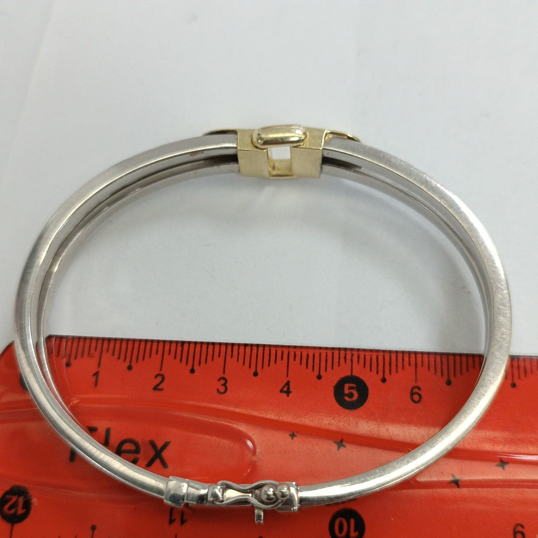 BRAZALETE ORO, ORO BLANCO 14 K 19.6 GRMS (SEMINUEVO)