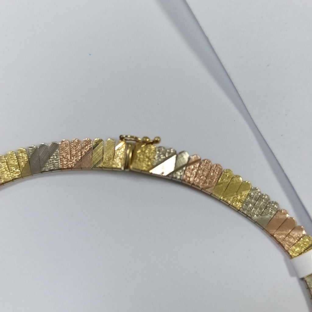 GARGANTILLA ORO COMBINADO 14 K 54.1 GRMS (SEMINUEVO)