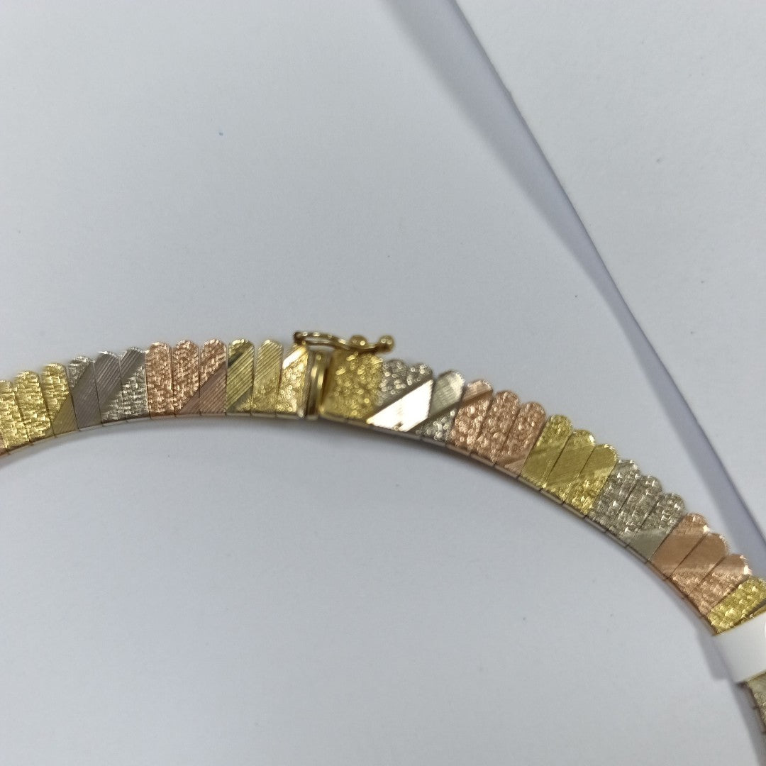 GARGANTILLA ORO COMBINADO 14 K 54.1 GRMS (SEMINUEVO)
