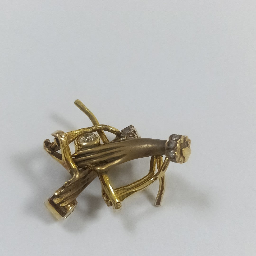 ARETES PAR ORO 14 K 6.2 GRMS (SEMINUEVO)