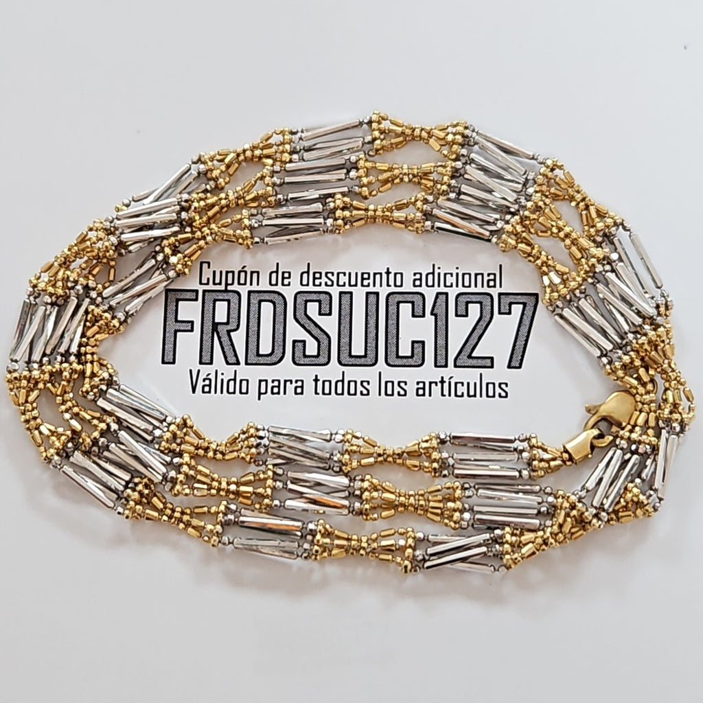 CADENA ORO COMBINADO 14 K 16.5 GRMS (SEMINUEVO)