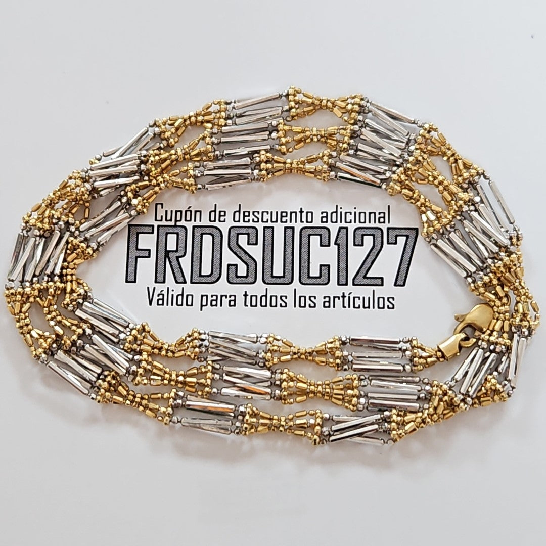 CADENA ORO COMBINADO 14 K 16.5 GRMS (SEMINUEVO)