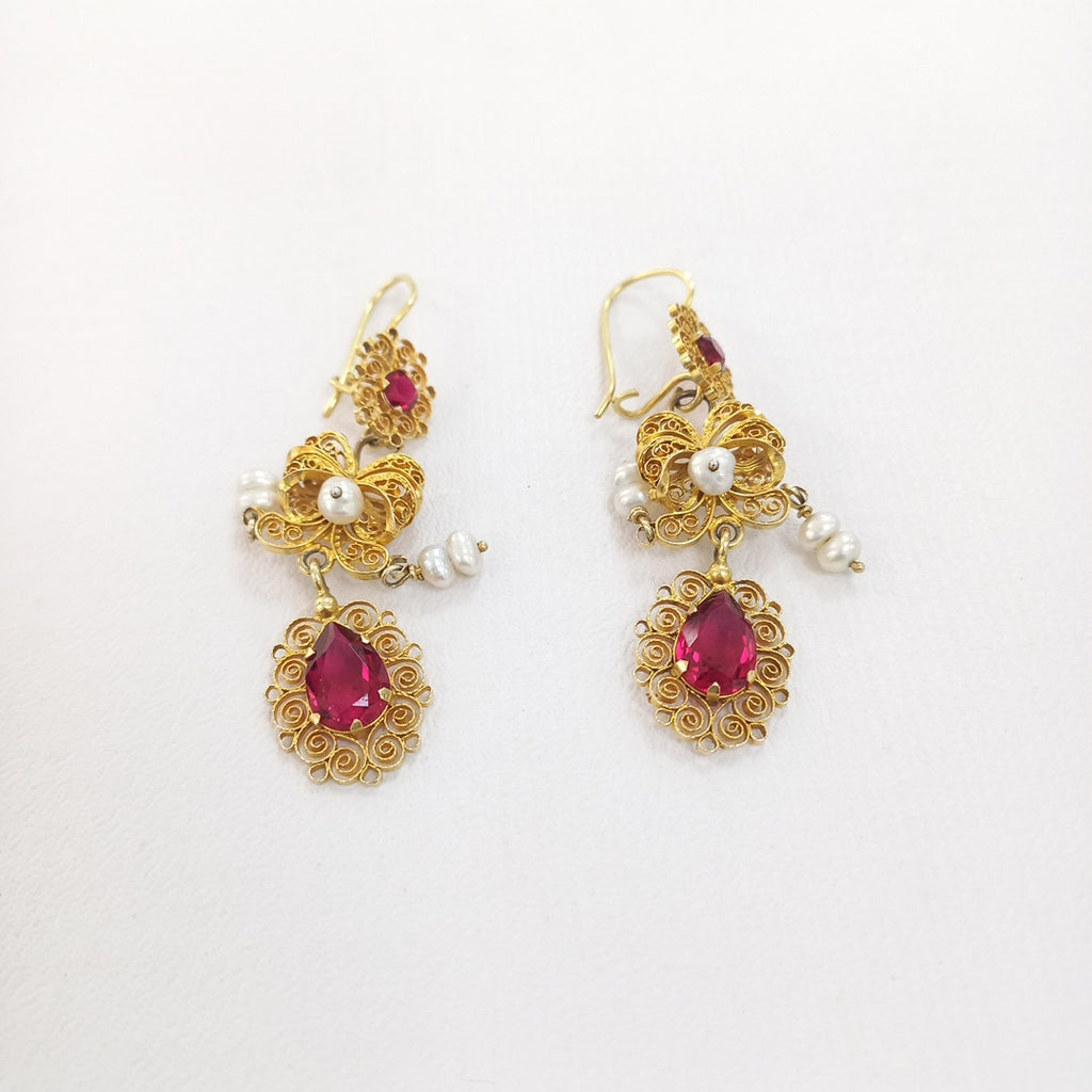 ARETES PAR ORO 10 K 7.6 GRMS (SEMINUEVO)