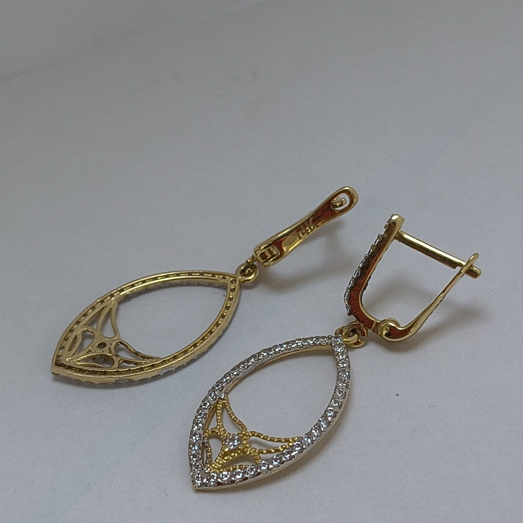 ARETES PAR ORO 14 K 3.2 GRMS (SEMINUEVO)