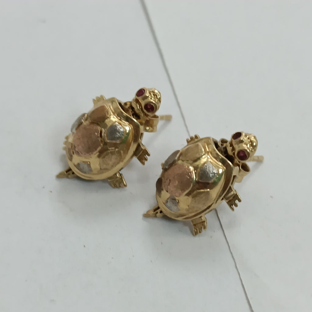BROQUELES PAR ORO 14 K 4.9 GRMS (SEMINUEVO)