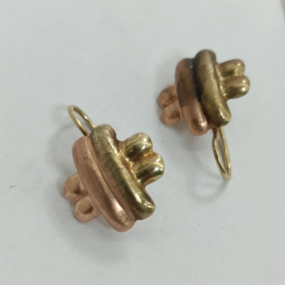 ARETES PAR ORO 14 K 1.6 GRMS (SEMINUEVO)