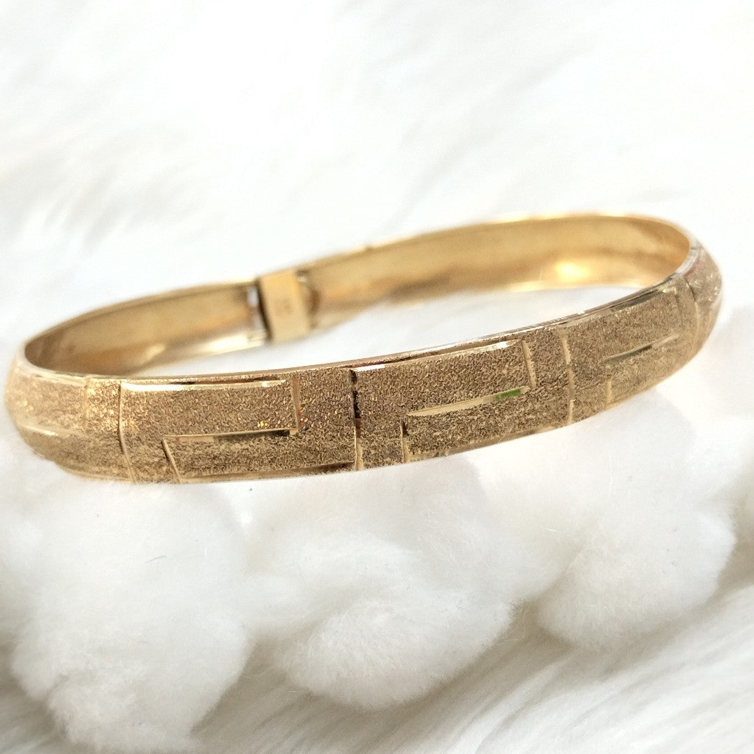 PULSERA RIGIDA ORO 14 K 7,40 GRMS (SEMINUEVO)