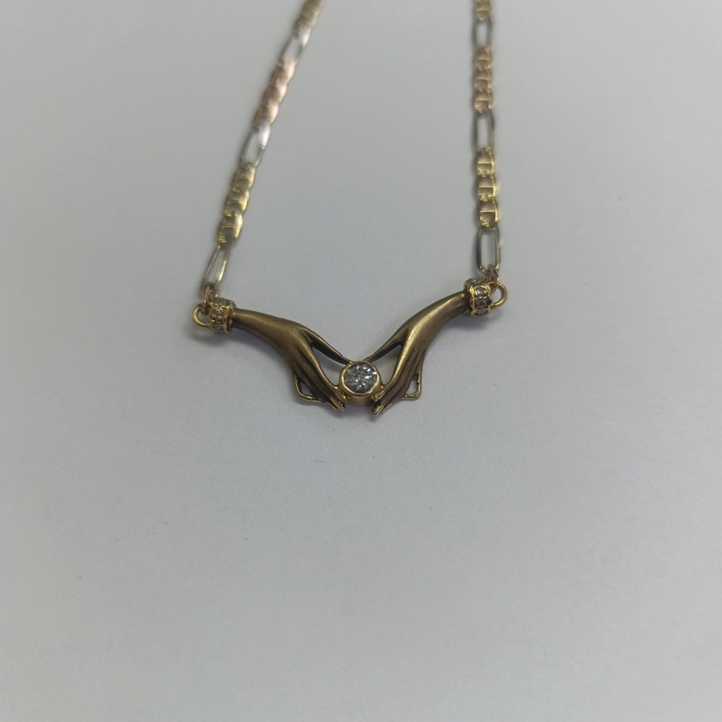GARGANTILLA ORO COMBINADO 14 K 10.9 GRMS (SEMINUEVO)
