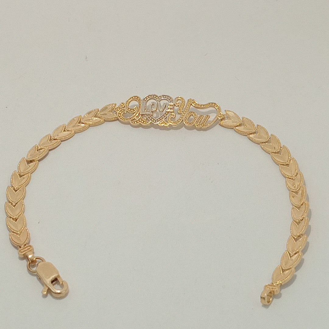 PULSERA ORO COMBINADO 14 K 7,70 GRMS (SEMINUEVO)