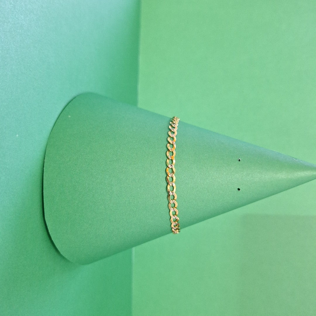 PULSERA BARBADA RODIO 3.1G 18 CM (NUEVO)