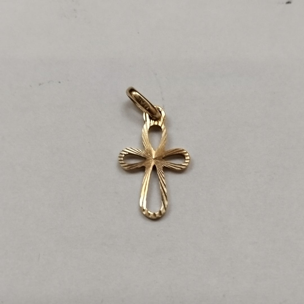 CRUZ, DIJE ORO 14 K 0.7 GRMS (SEMINUEVO)