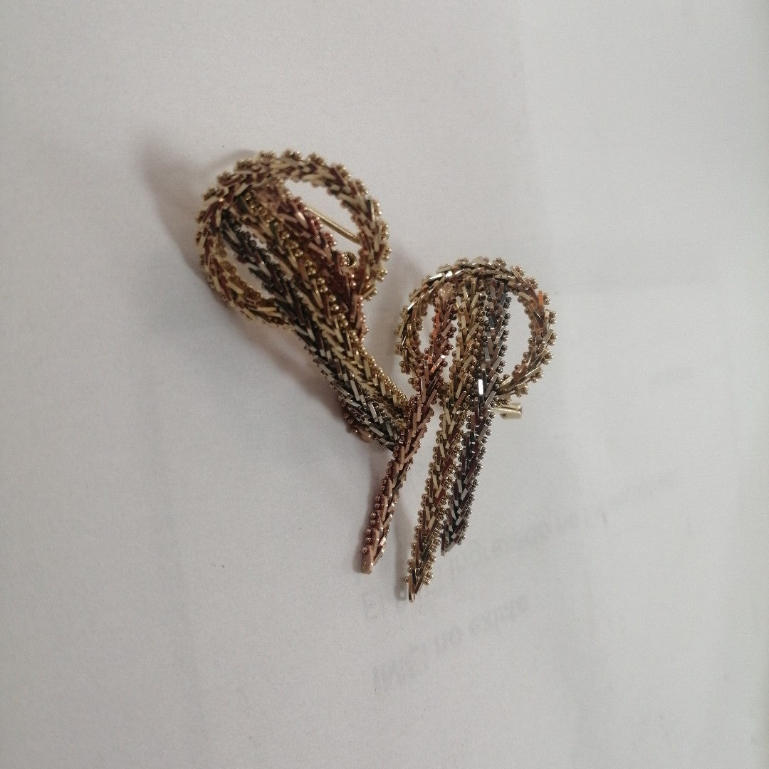 ARETES PAR ORO 14 K 11.2 GRMS (SEMINUEVO)