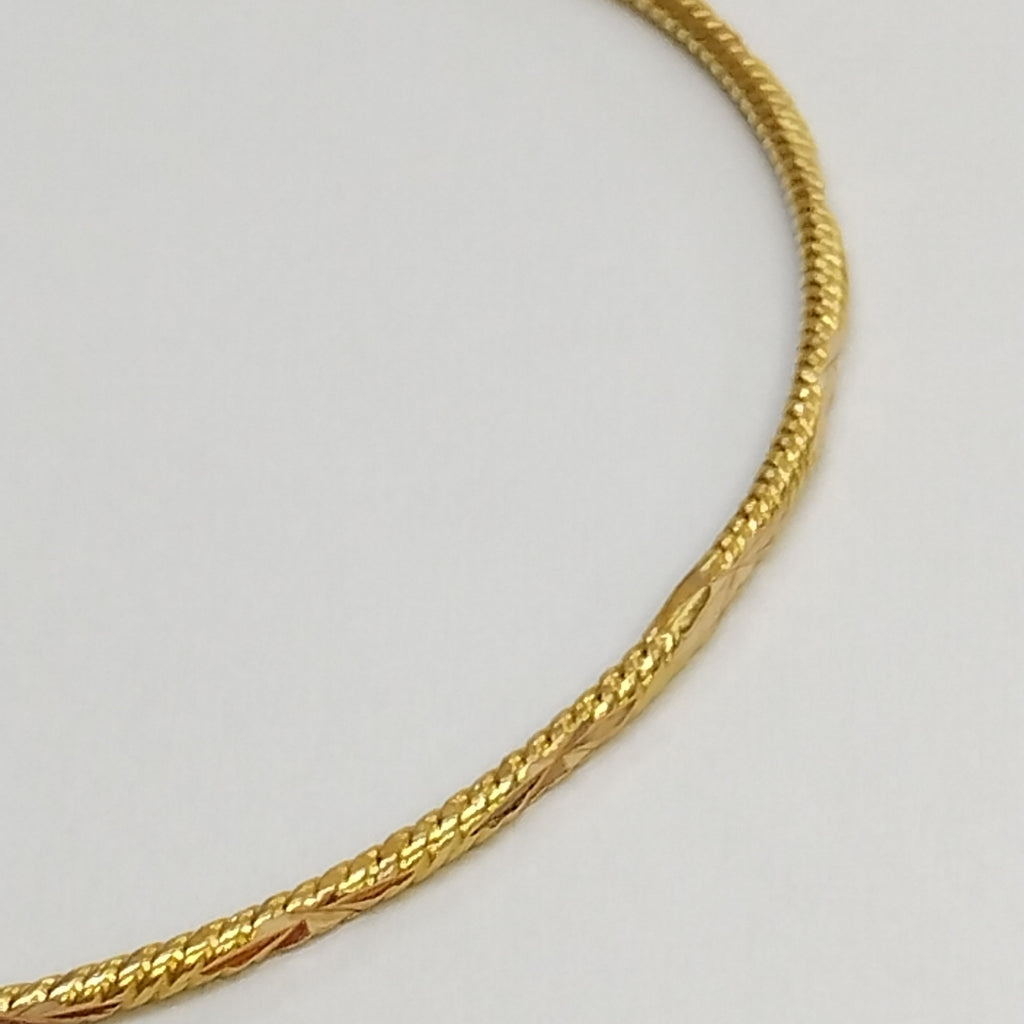 PULSERA RIGIDA ORO 18 K 7,60 GRMS (SEMINUEVO)