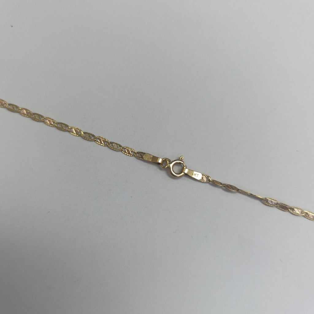 CADENA ORO COMBINADO 14 K 3.9 GRMS (SEMINUEVO)
