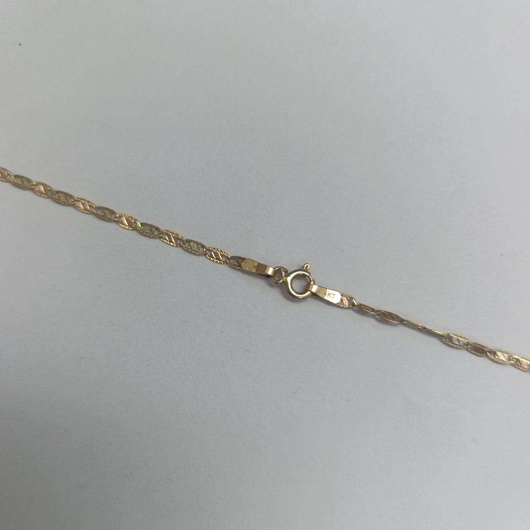 CADENA ORO COMBINADO 14 K 3.9 GRMS (SEMINUEVO)