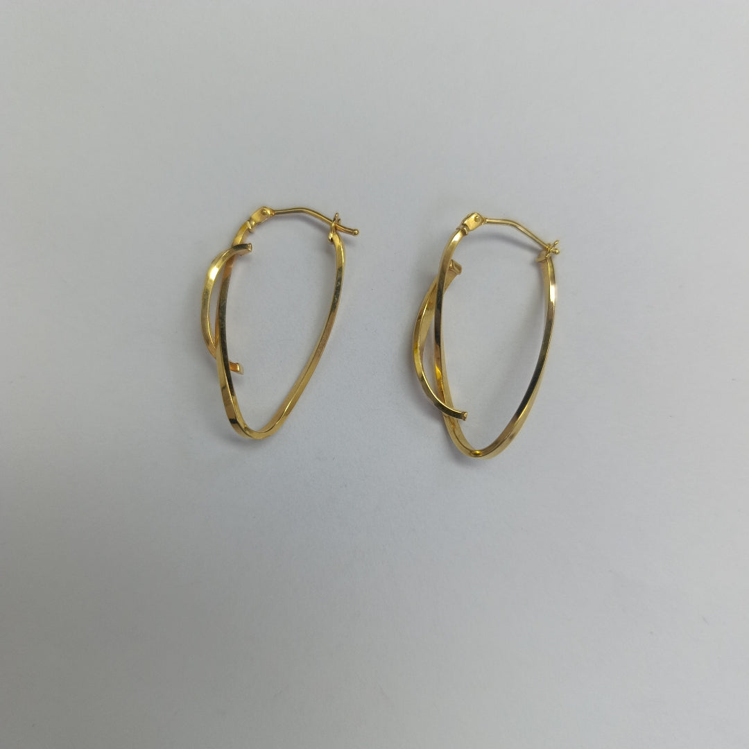 ARRACADAS PAR ORO 14 K 1.6 GRMS (SEMINUEVO)