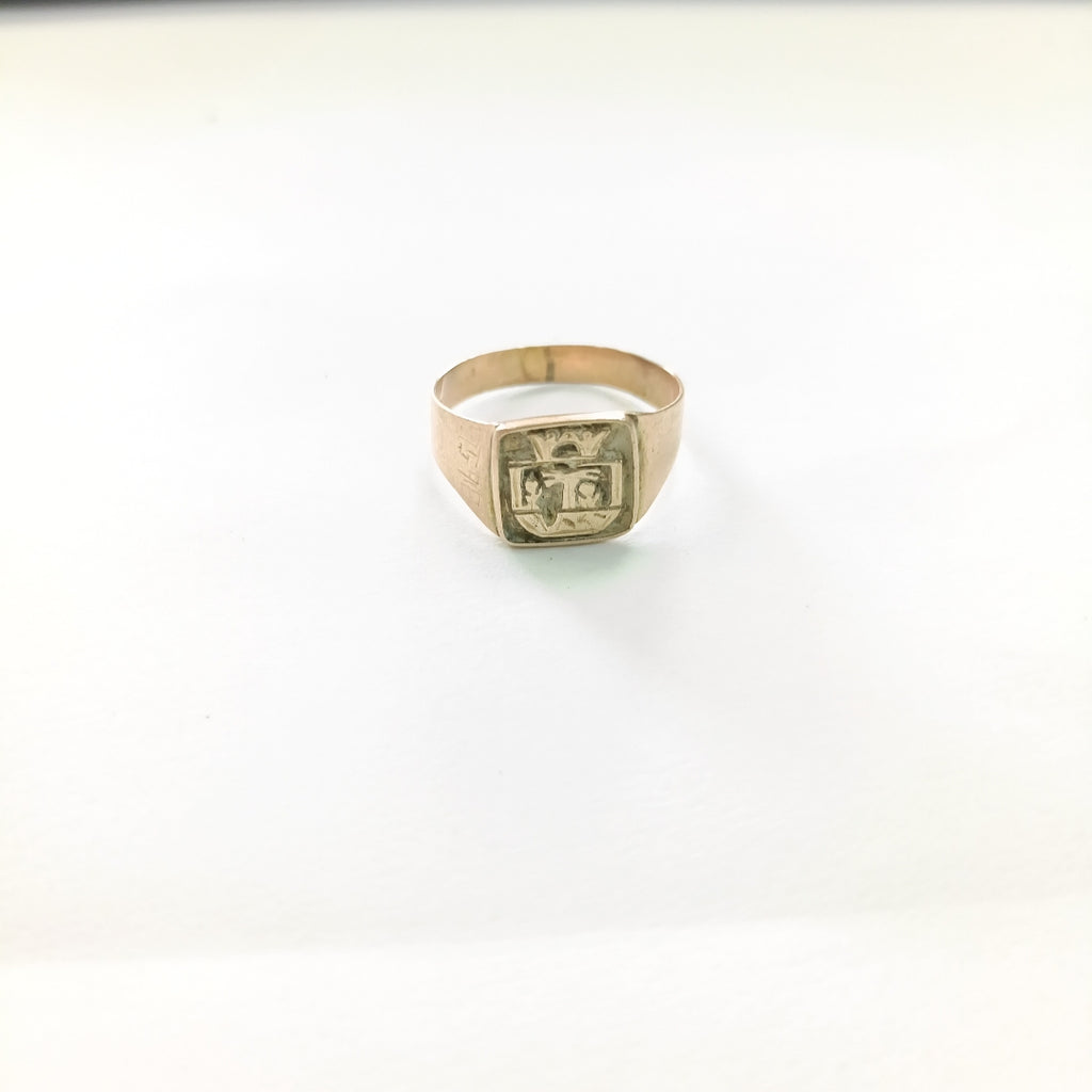 ANILLO DE GRADUACIÓN ORO 10 K 2.3 GRMS (SEMINUEVO)