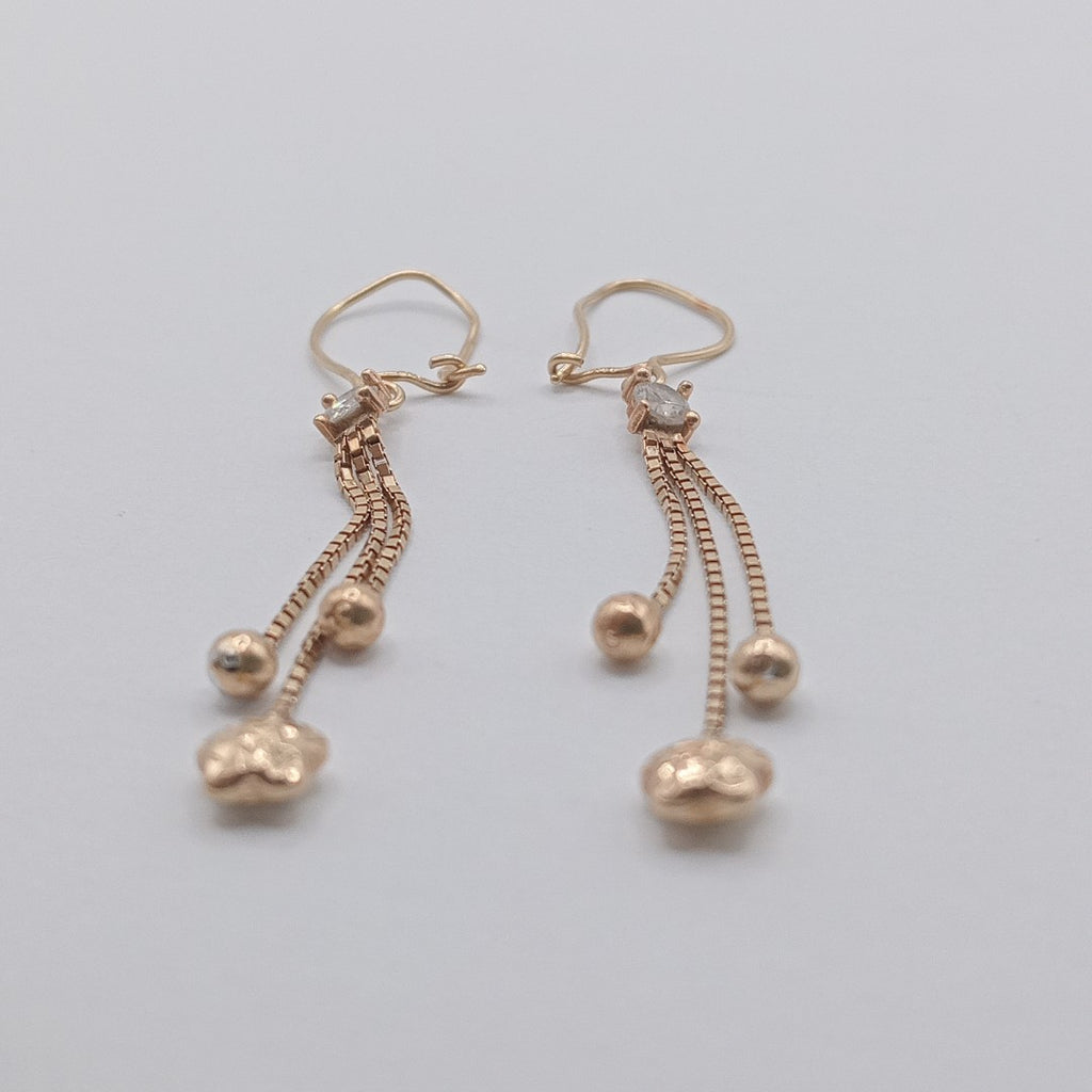 ARETES PAR ORO 14 K 1.6 GRMS (SEMINUEVO)