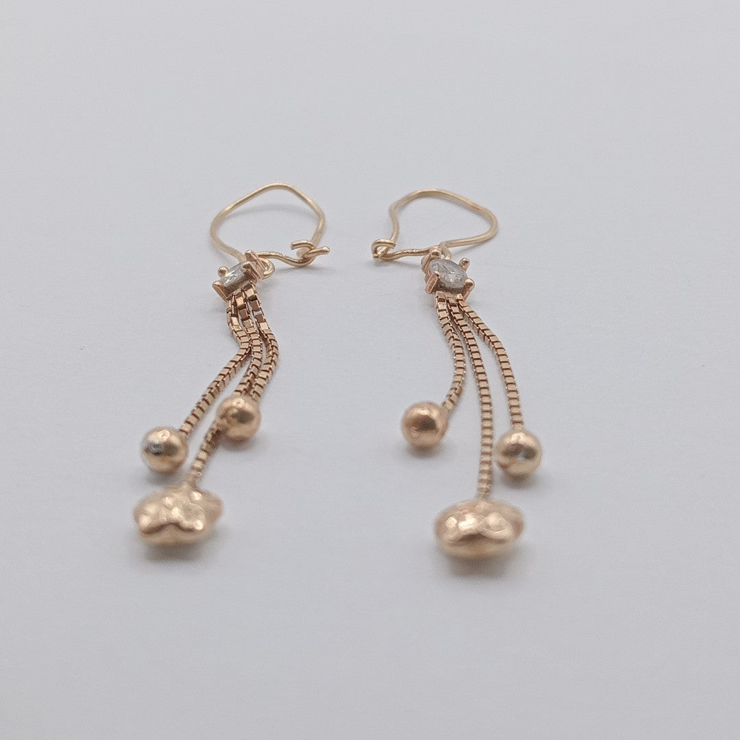 ARETES PAR ORO 14 K 1.6 GRMS (SEMINUEVO)