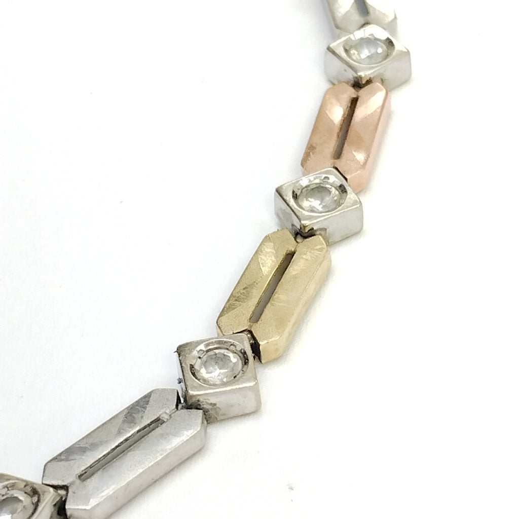 PULSERA ORO COMBINADO 10 K 10.3 GRMS (SEMINUEVO)