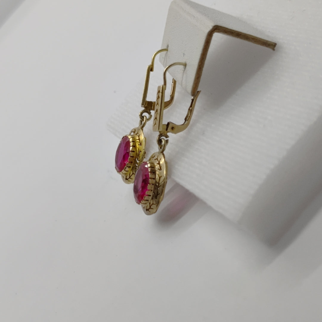 ARETES PAR ORO 14 K 4.6 GRMS (SEMINUEVO)