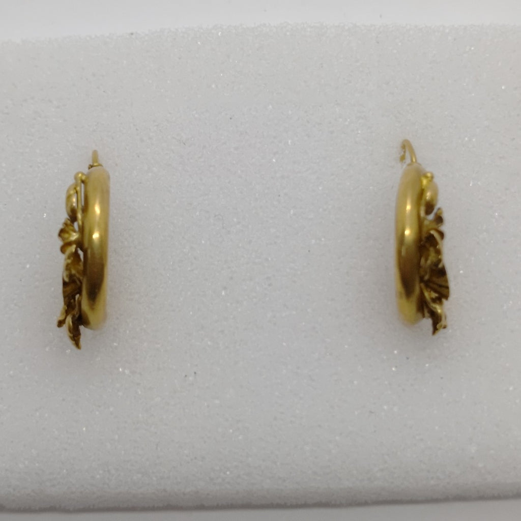 ARRACADAS PAR ORO 18 K 4.2 GRMS (SEMINUEVO)