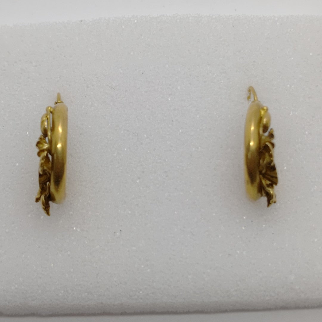 ARRACADAS PAR ORO 18 K 4.2 GRMS (SEMINUEVO)