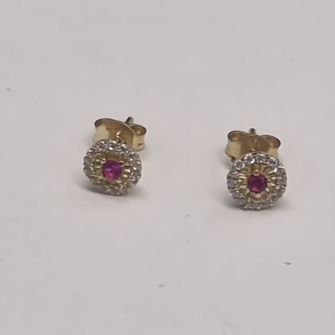 BROQUELES ORO 10K 1 (NUEVO)