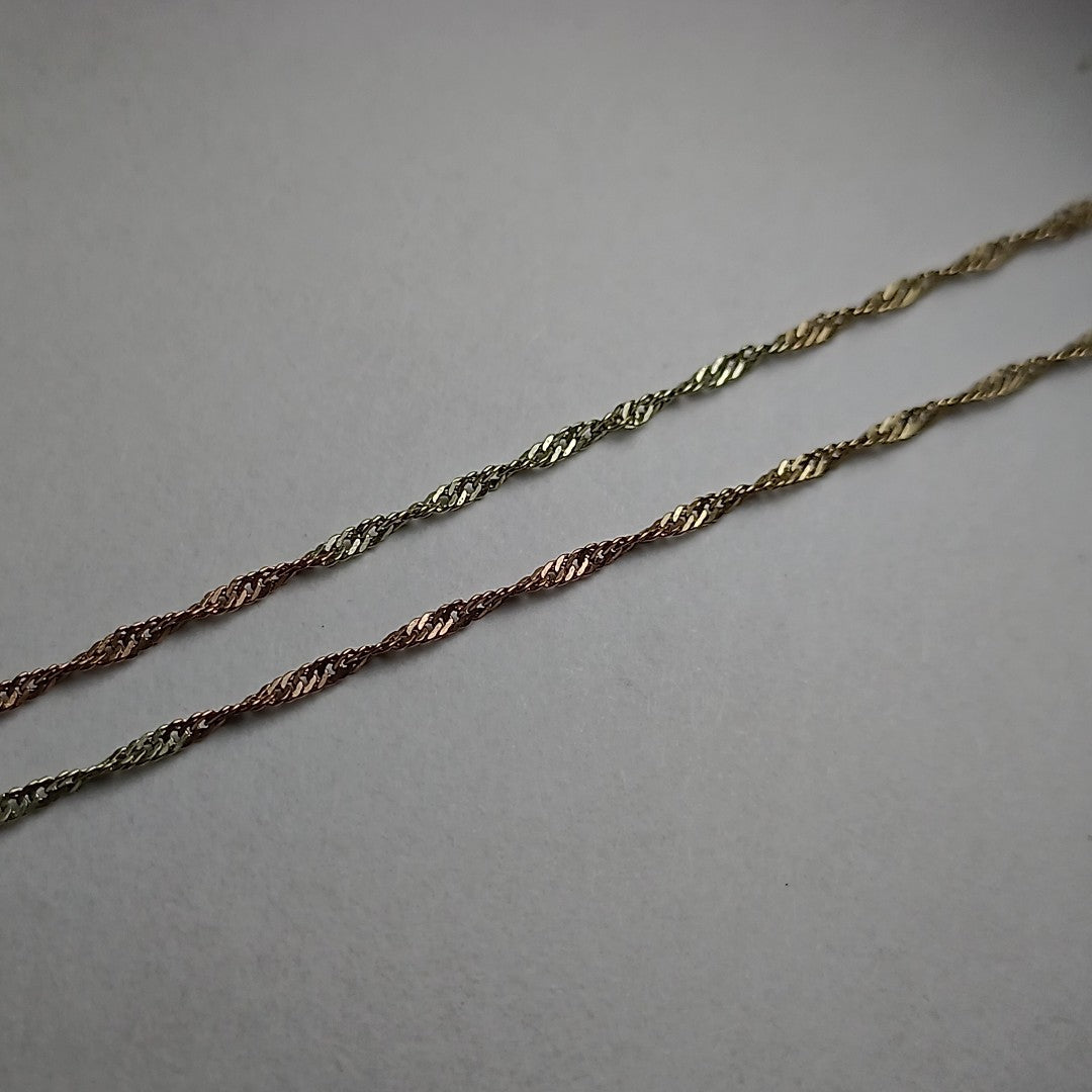 CADENA ORO COMBINADO 10 K 1.4 GRMS (SEMINUEVO)