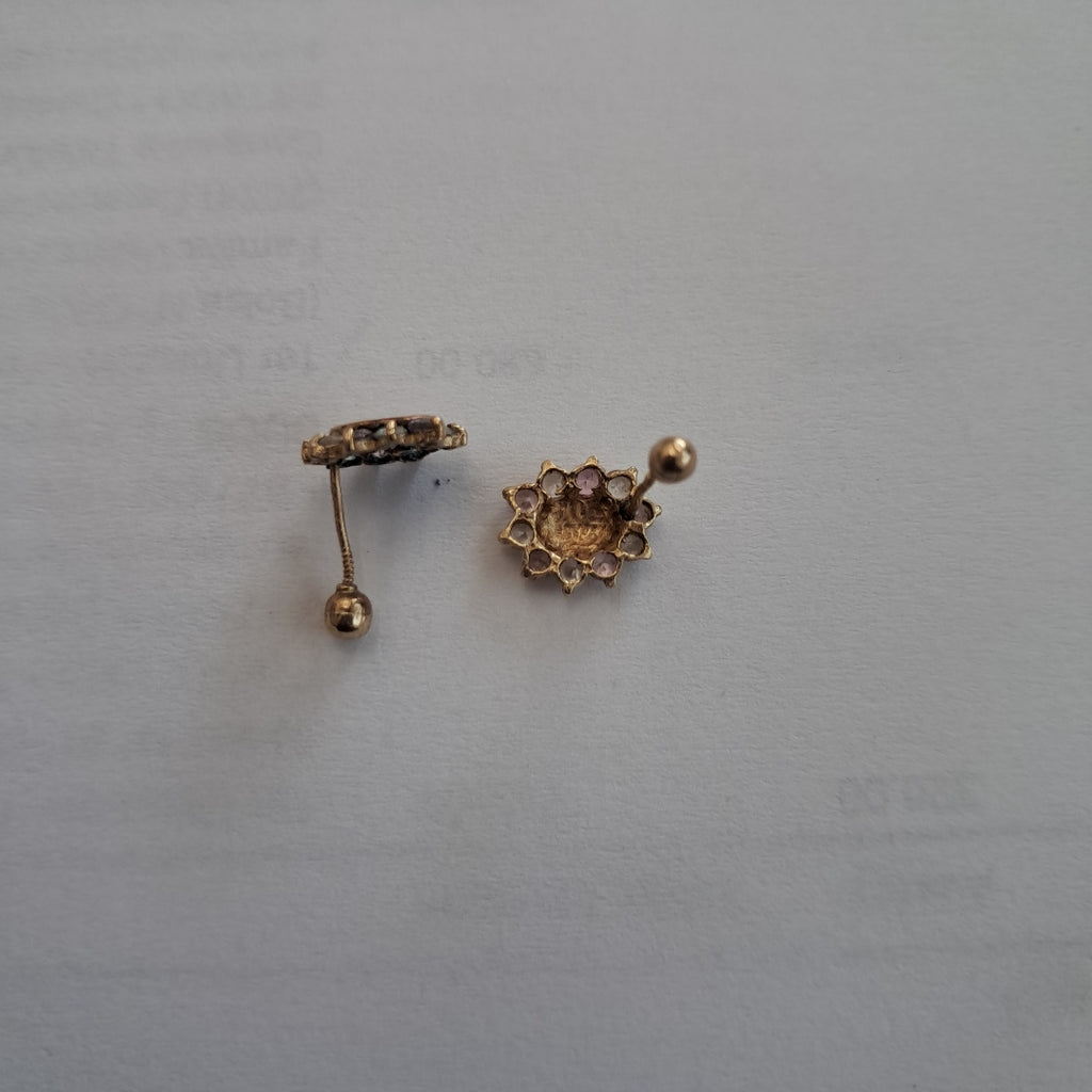 ARETES PAR ORO 14 K 1 GRMS (SEMINUEVO)