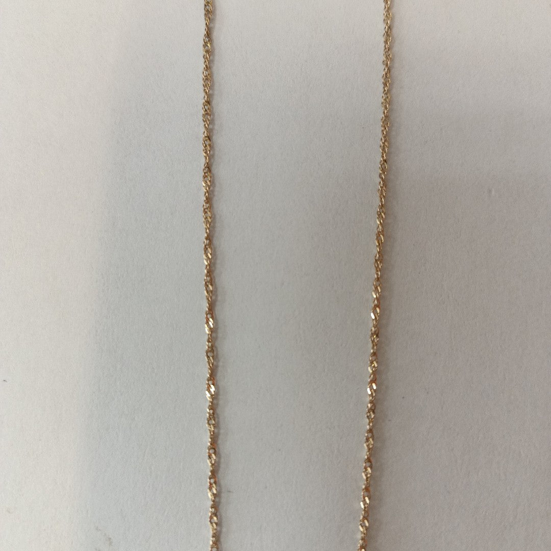 CADENA,MEDALLA RELIGIOSA ORO 10 K 2,10 GRMS (SEMINUEVO)