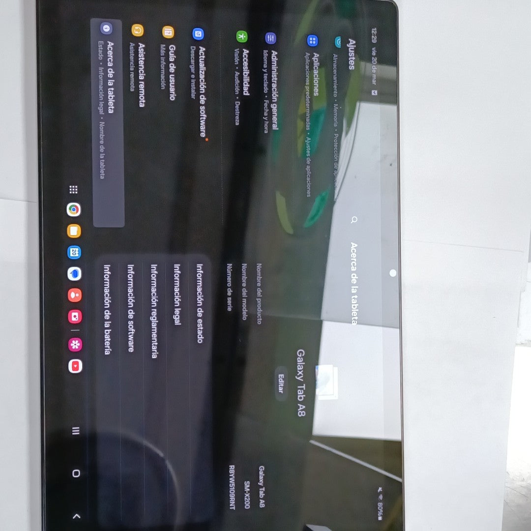 TABLETA SAMSUNG GALAXY TAB A8 SM-X200 32 GB 3 GB RAM (SEMINUEVO)