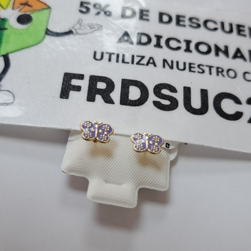 BROQUELES ORO 10K 1 (NUEVO)