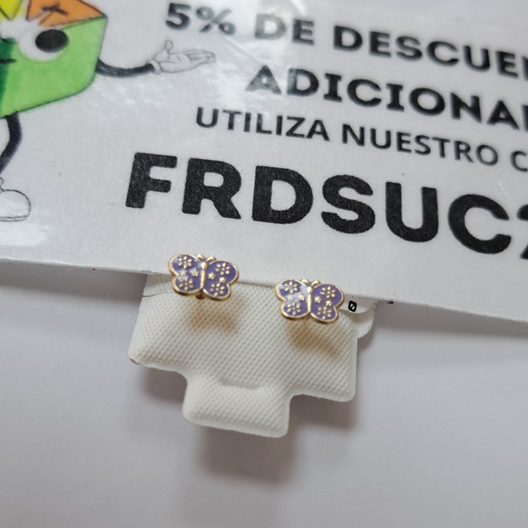 BROQUELES ORO 10K 1 (NUEVO)