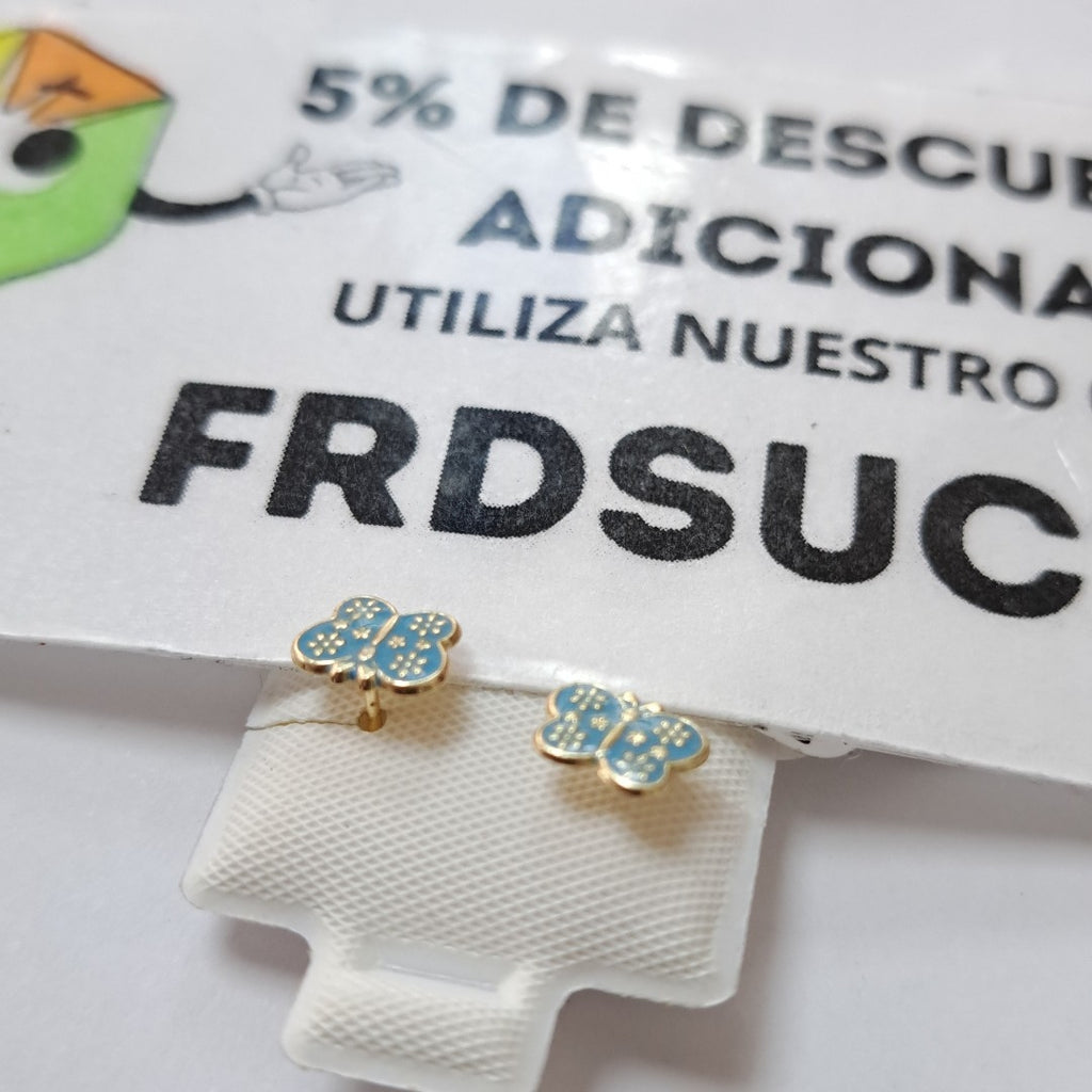 BROQUELES ORO 10K 1 (NUEVO)