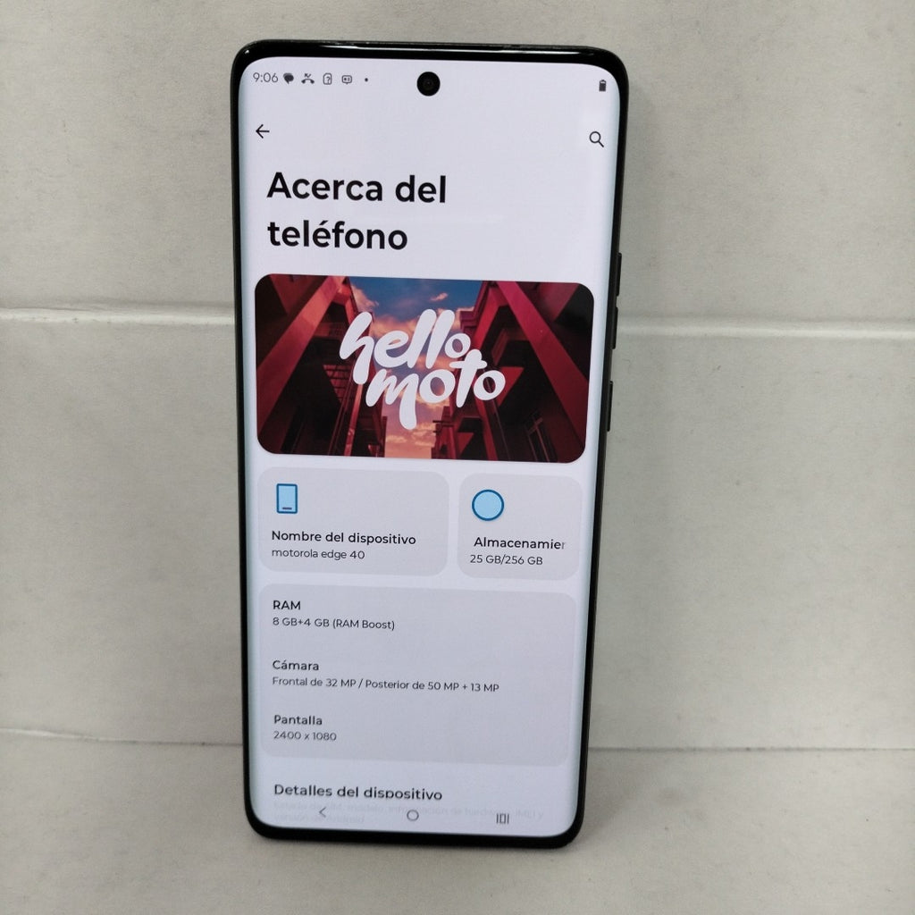 CELULAR MOTOROLA EDGE 40 XT2303-2 (2023) 256 GB 8 GB RAM (SEMINUEVO)