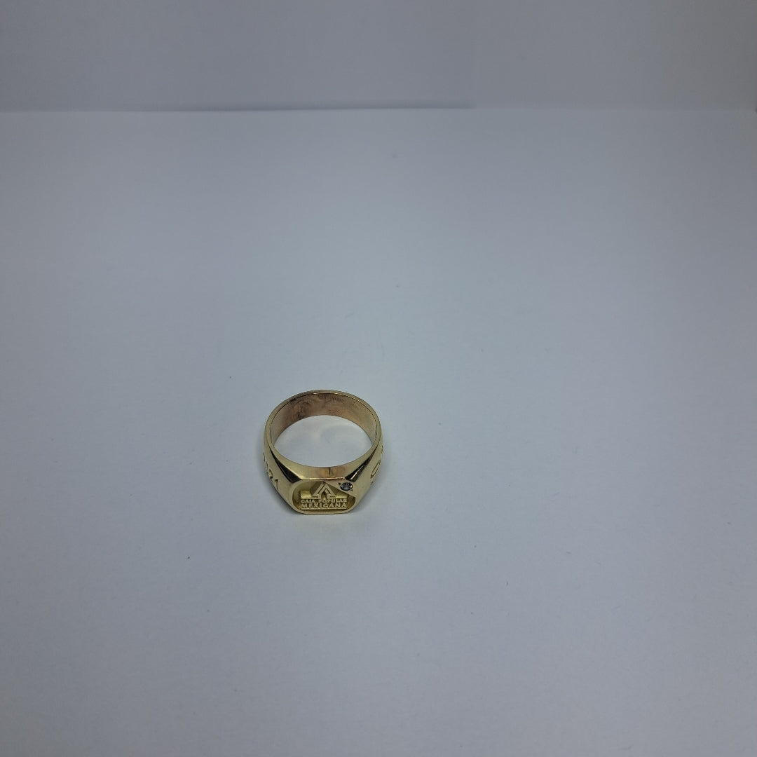 ANILLO CONMEMORATIVO ORO 10 K 7,30 GRMS (SEMINUEVO)