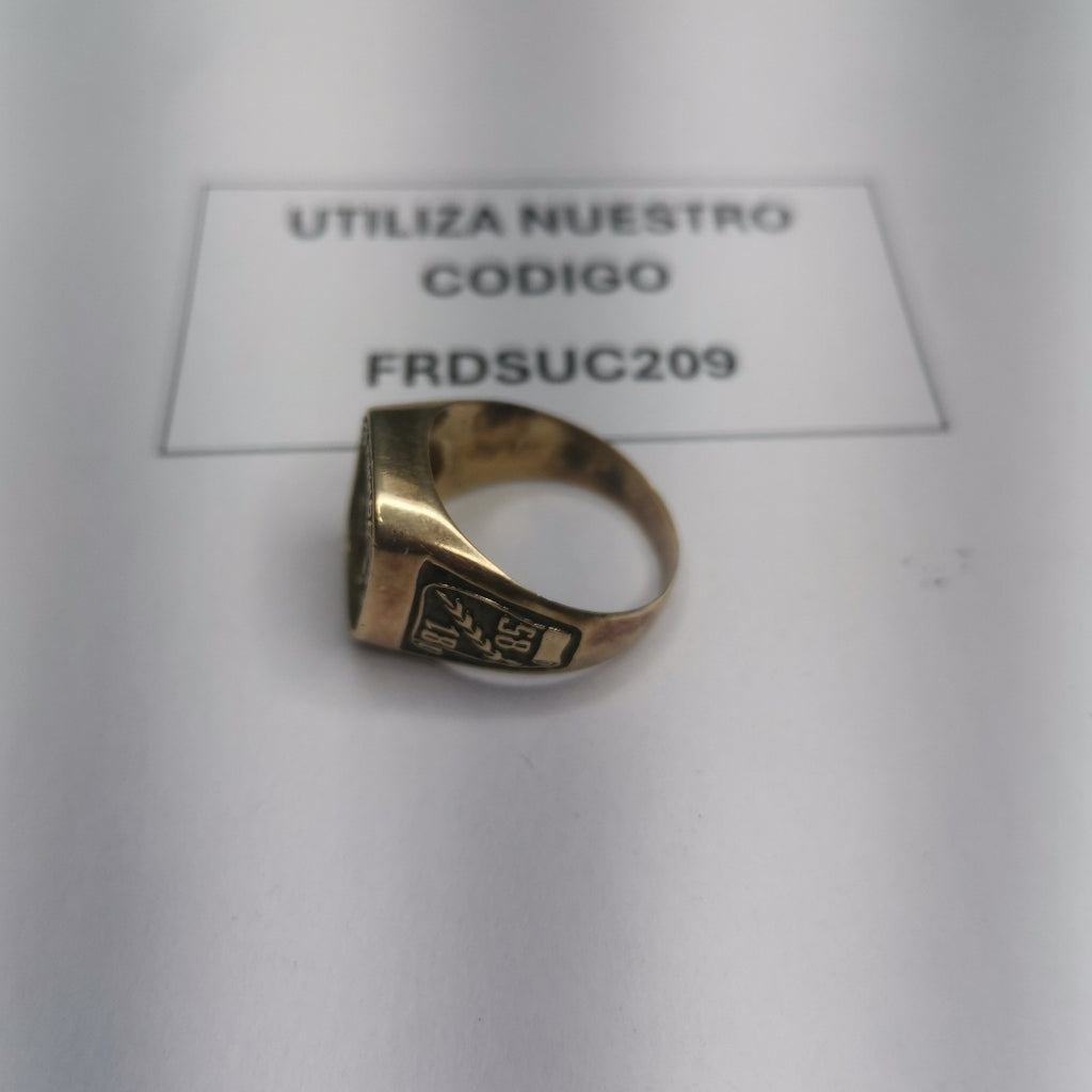ANILLO DE GRADUACIÓN ORO 14 K 6.7 GRMS (SEMINUEVO)