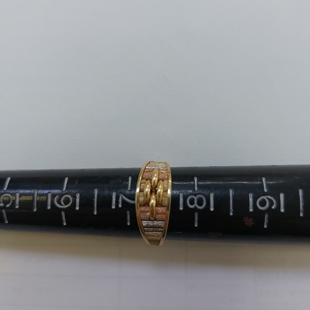 ANILLITO ORO COMBINADO 14 K 3.3 GRMS (SEMINUEVO)