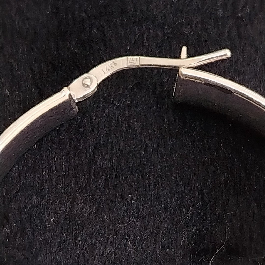 ARRACADAS PAR ORO BLANCO 14 K 5,10 GRMS (SEMINUEVO)
