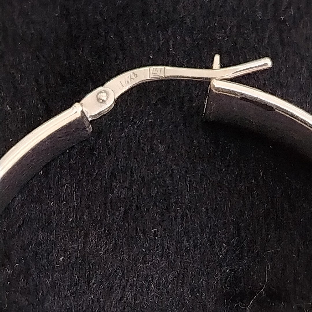 ARRACADAS PAR ORO BLANCO 14 K 5,10 GRMS (SEMINUEVO)