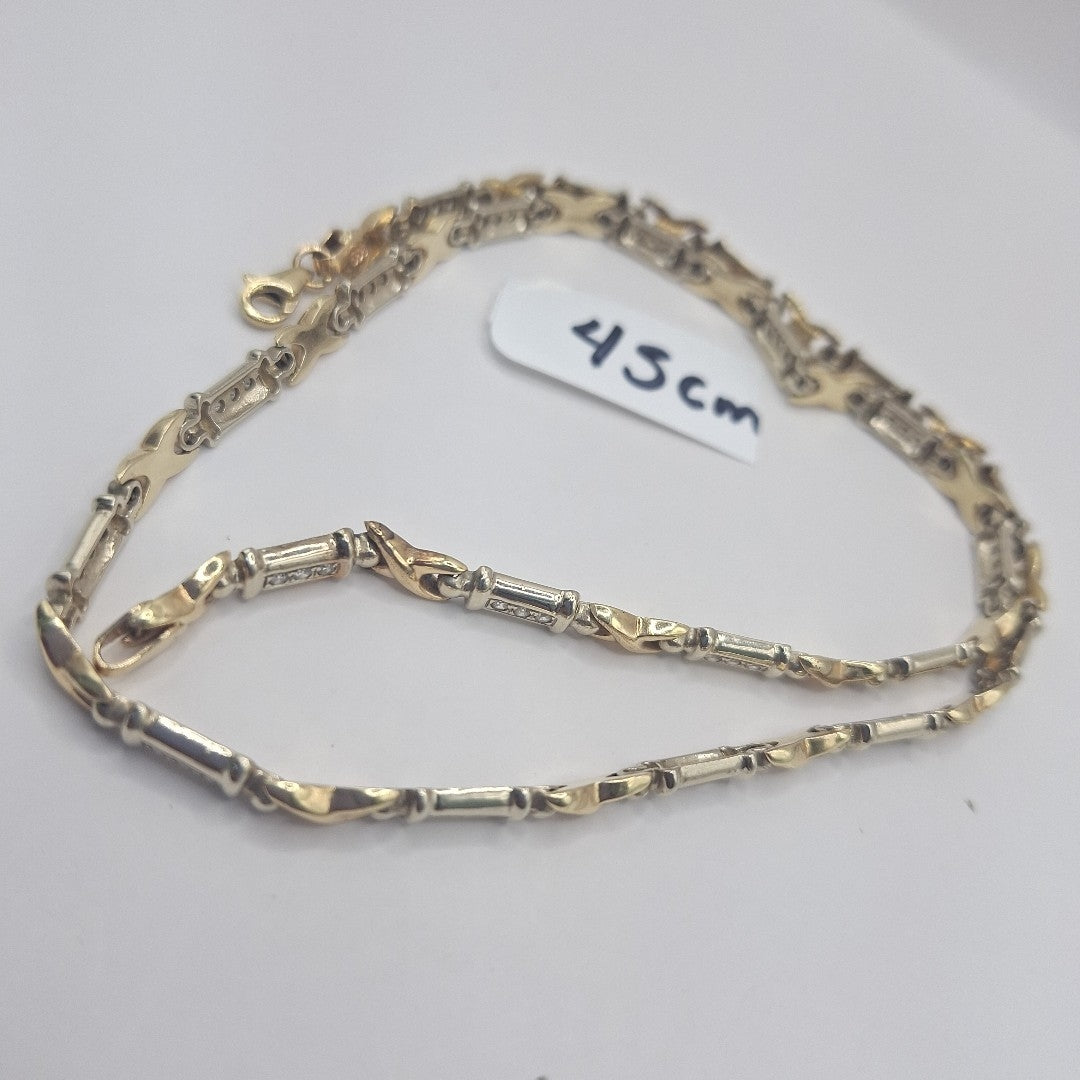 GARGANTILLA ORO, ORO COMBINADO 14 K 21.8 GRMS (SEMINUEVO)