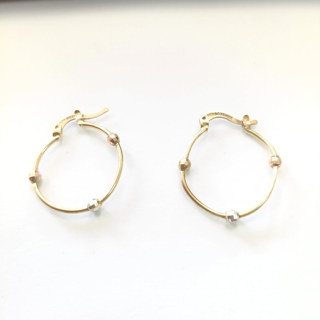 ARETES PAR ORO 10 K 1.7 GRMS (SEMINUEVO)
