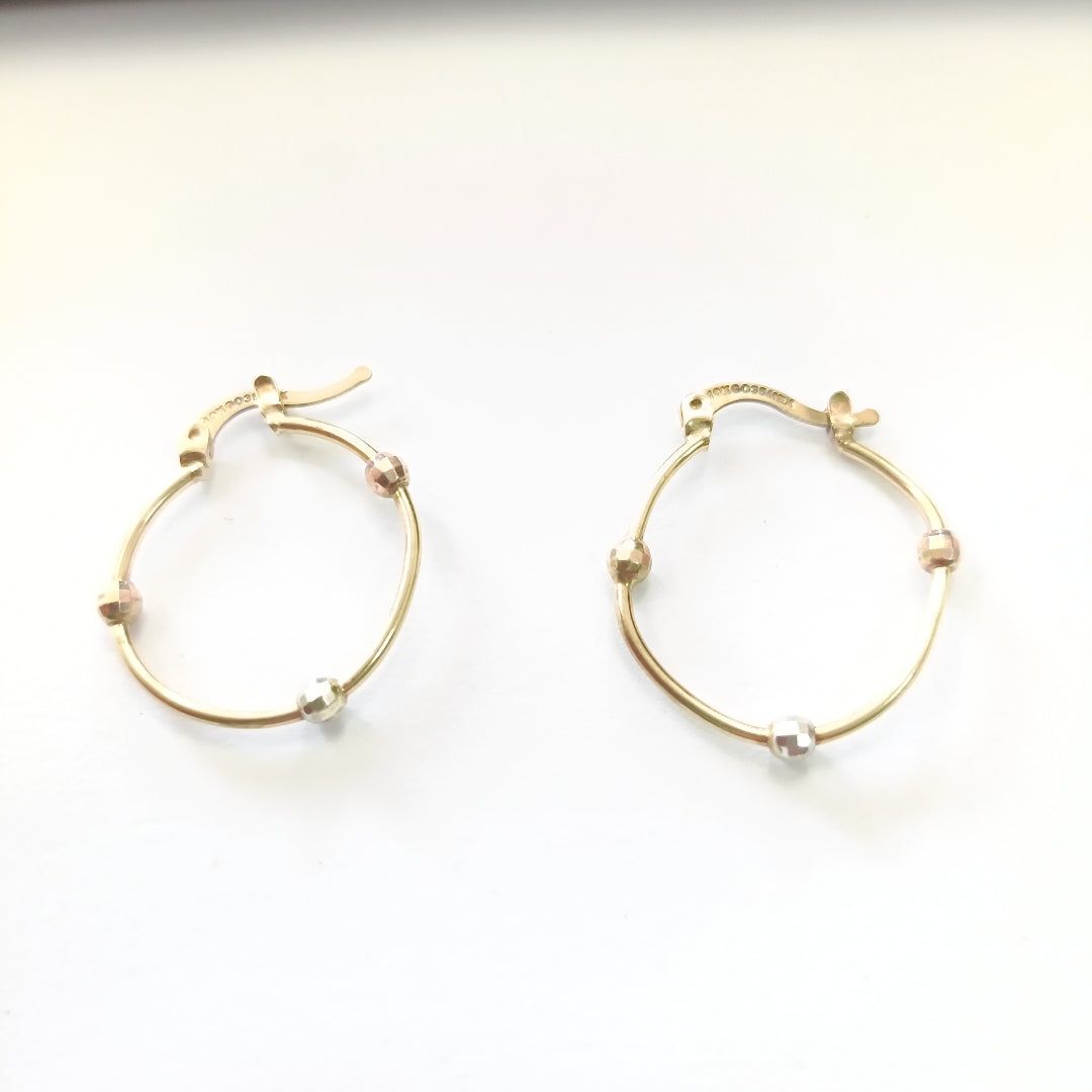 ARETES PAR ORO 10 K 1.7 GRMS (SEMINUEVO)