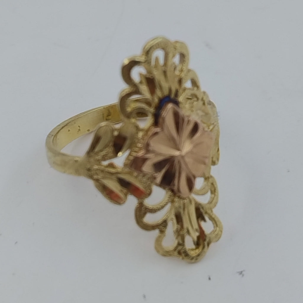 ANILLITO ORO COMBINADO 14 K 2.9 GRMS (SEMINUEVO)