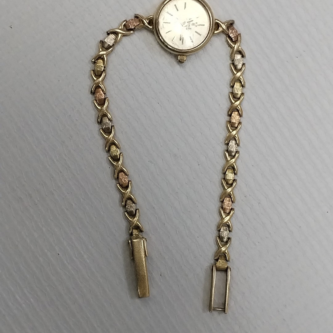 RELOJ CAJA Y PULSO ORO ORO 10 K 13,90 GRMS (SEMINUEVO)