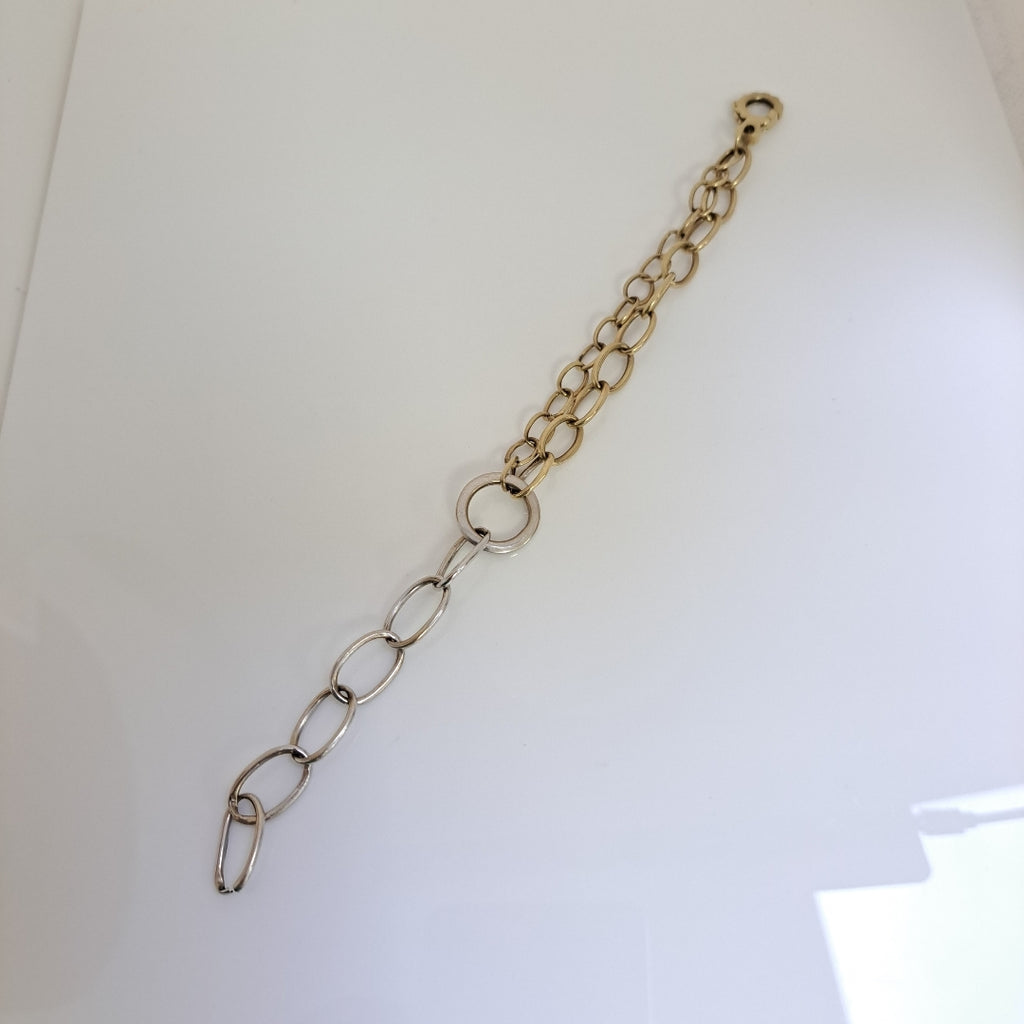PULSERA ORO,ORO BLANCO 14 K 8,70 GRMS (SEMINUEVO)